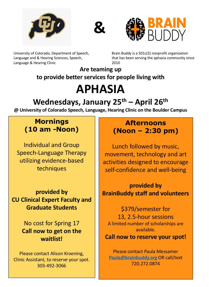 Aphasia Program Spring 2017