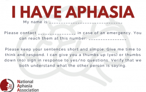 Aphasia Card Back